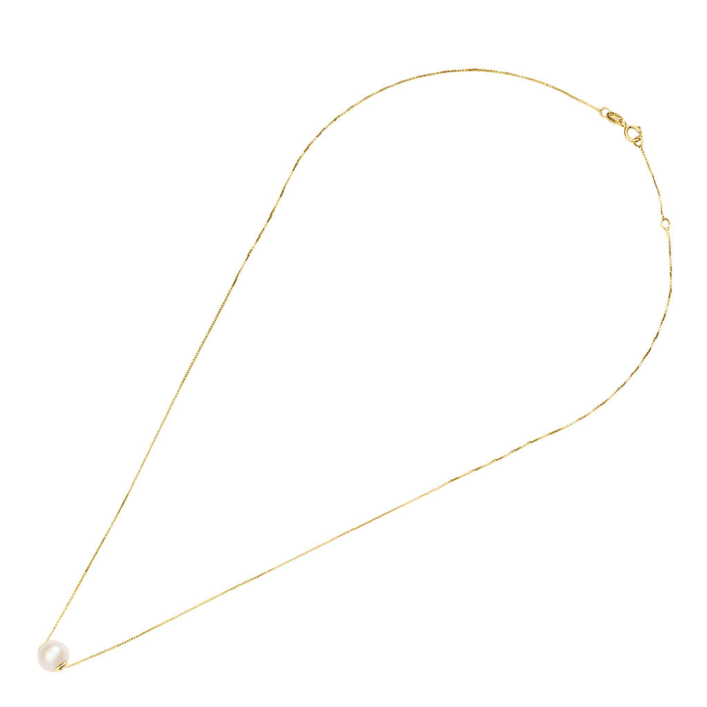 Collana Gabrielle Oro Giallo Perla D'Acqua Dolce - Collane Donna | Stroili