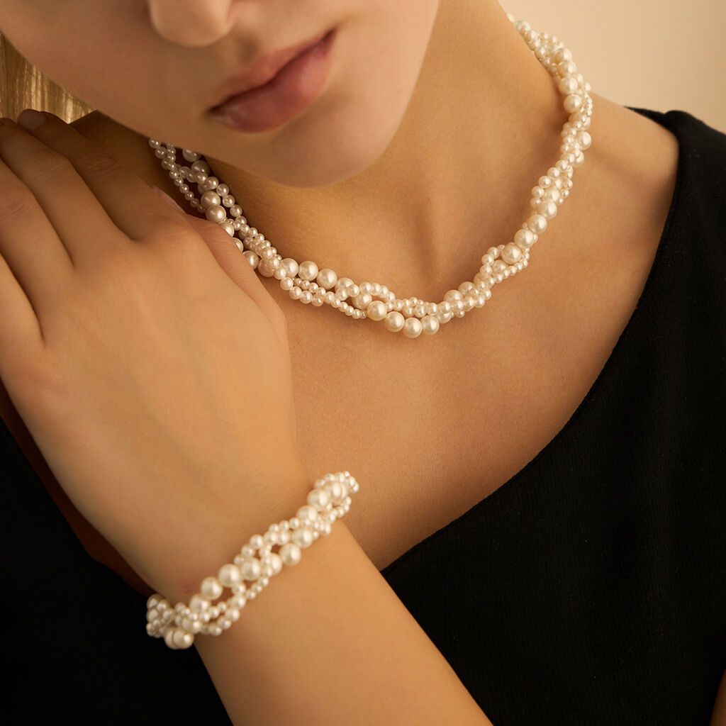 Collana Silver Pearls Argento Rodiato Perla sintentica - Collane Donna | Stroili