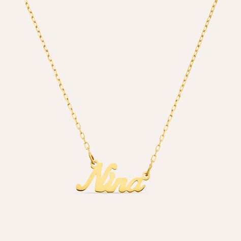 Collana Nina Gold Names Oro Giallo - Collane Unisex | Stroili