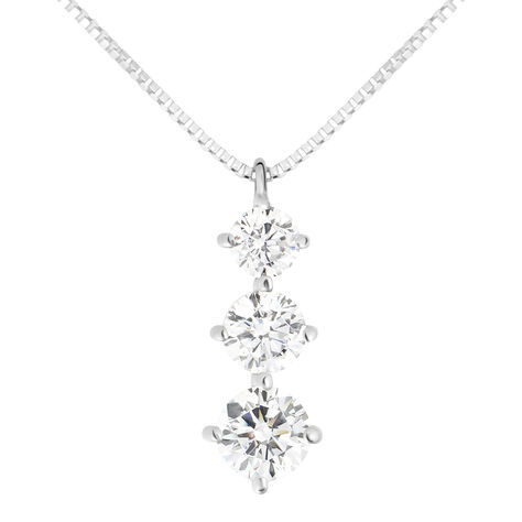 Collana Trilogy Claire Oro Bianco Cubic Zirconia - Collane Donna | Stroili