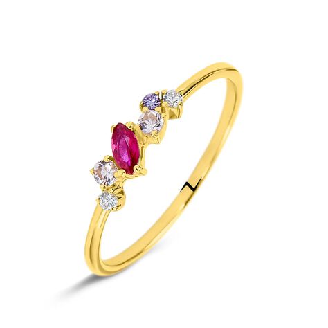 Anello Fantasia Claire Oro Giallo Cubic Zirconia - Anelli con Pietre Donna | Stroili