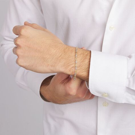 Bracciale Catena Oro Uomo Oro Bicolore - Bracciali Uomo | Stroili