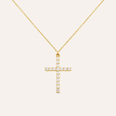 Collana Silver Glow Argento Dorato Cubic Zirconia