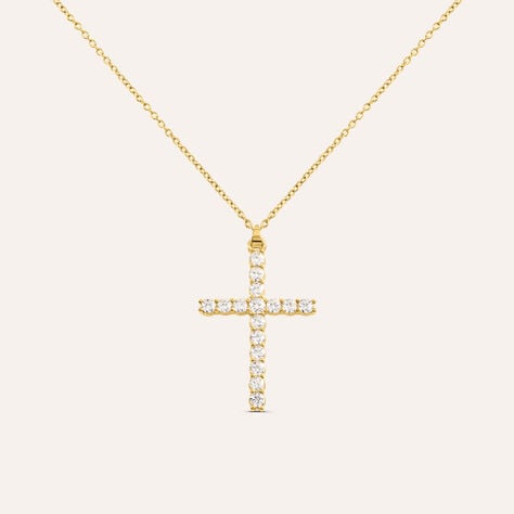 Collana Silver Glow Argento Dorato Cubic Zirconia - Collane Donna | Stroili