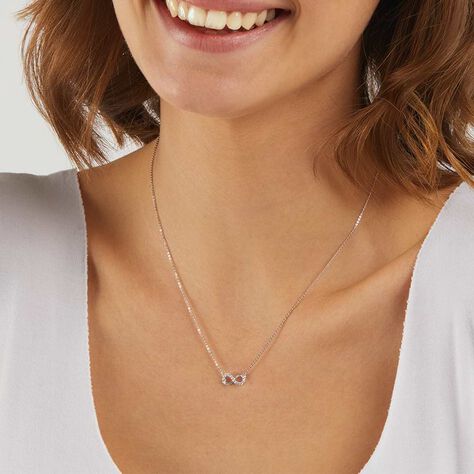 Collana Claire Oro Bianco Cubic Zirconia - Collane Donna | Stroili