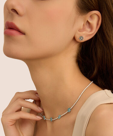 Collana Romantic Shine Ottone Cristallo