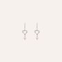 Orecchini Pendenti Silver Pearls Argento Rodiato Perla sintetica