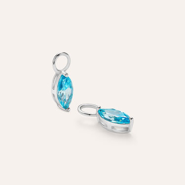 Charmsy Orecchini A Cerchio In Argento 925 - Taglio Diamante - 19 Mm Per Donne E Ragazze