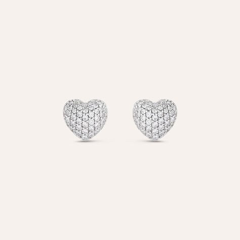 Orecchini Lobo Silver Shine Argento Rodiato Cubic Zirconia - Orecchini a Lobo Donna | Stroili