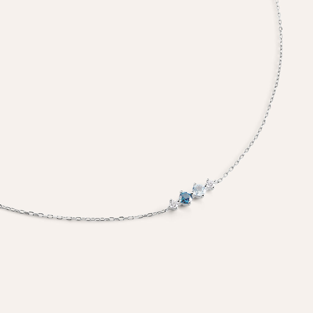 Bracciale Am&eacute;lie Oro Bianco Topazio Cubic Zirconia