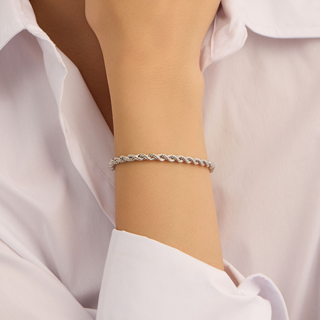 Bracciale Catena Colette Oro Bianco - Bracciali Donna | Stroili