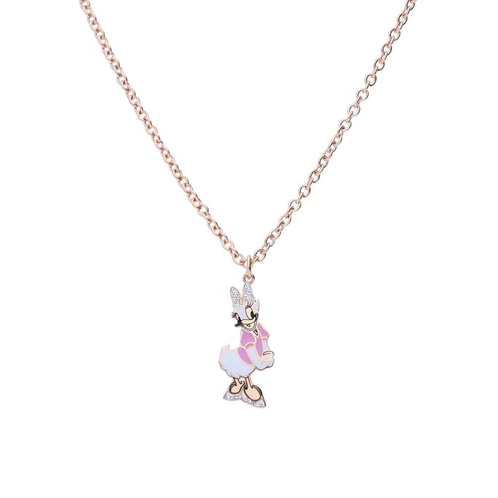 Collana in acciaio rosato con ciondolo Paperina e strass - Collane Donna | Stroili