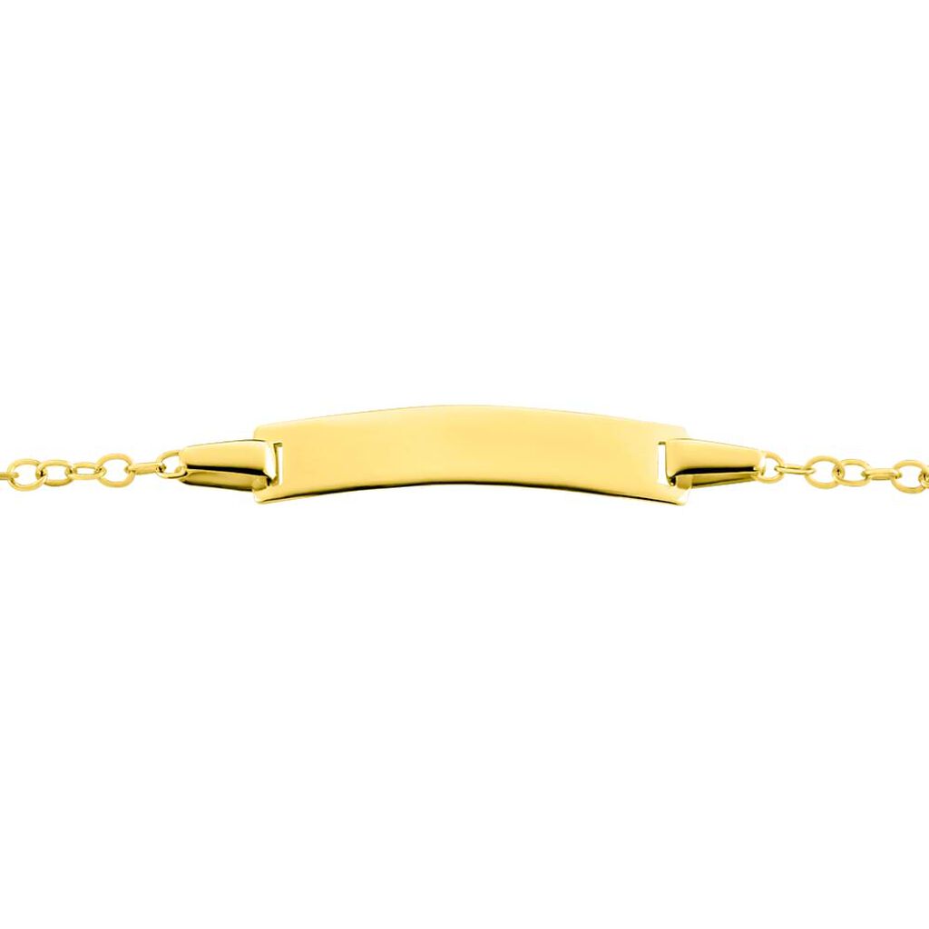 Bracciale Con Targhetta Holy Oro Giallo - Bracciali con Incisione Bambino | Stroili