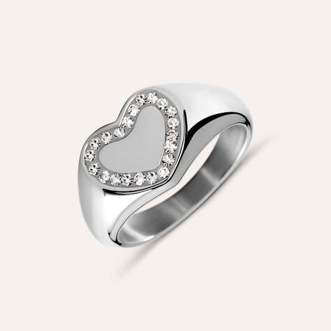 Anello Chevalier Lady Chic Acciaio Cristallo - Anelli Chevalier Donna | Stroili
