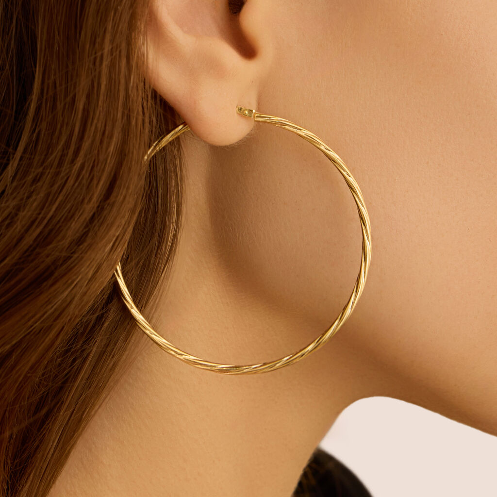 Orecchini A Cerchio Toujours Oro Giallo
