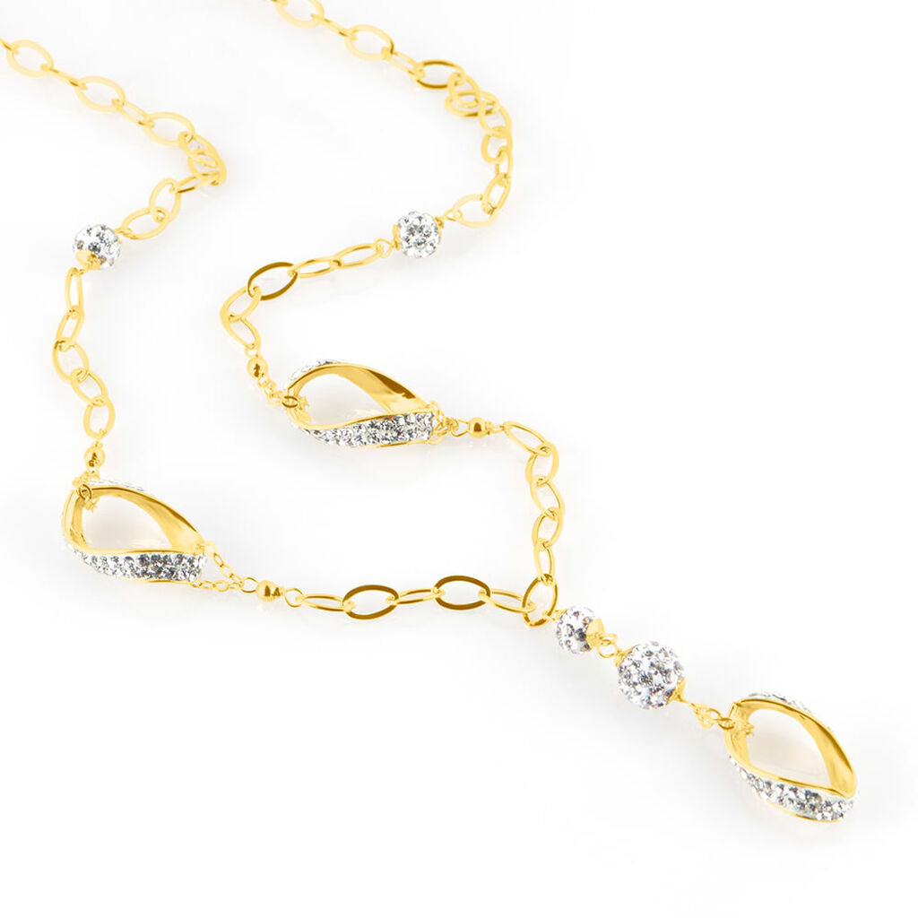 Collana Crystal Gold Oro Giallo Cristallo - Collane Donna | Stroili