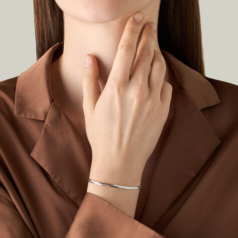 Bracciale Catena Colette Oro Bianco - Bracciali Donna | Stroili