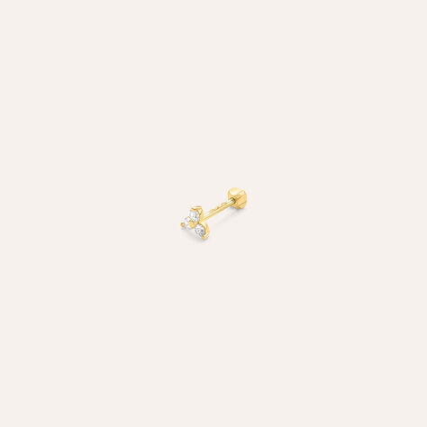 Piercing Orecchio Tragus Helix Conch Ear Shine Oro Giallo Cubic Zirconia - Piercing Orecchio Donna | Stroili