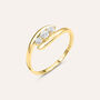 Anello Trilogy Claire Oro Giallo Cubic Zirconia