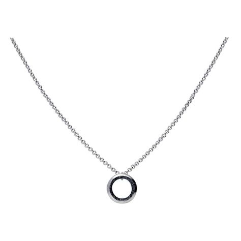 Girocollo in ottone rodiato e glitter antracite - Collane Donna | Stroili