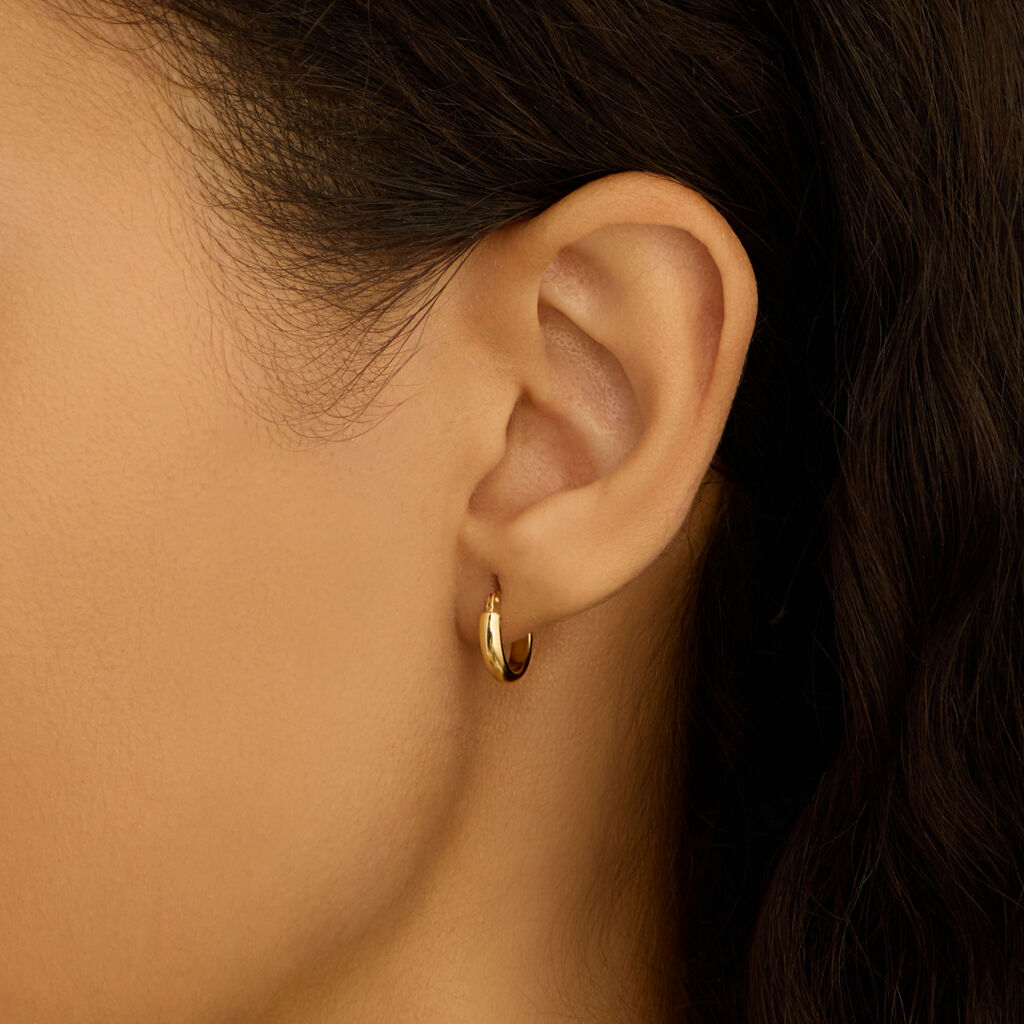 Orecchini A Cerchio Gold Essence Oro Giallo