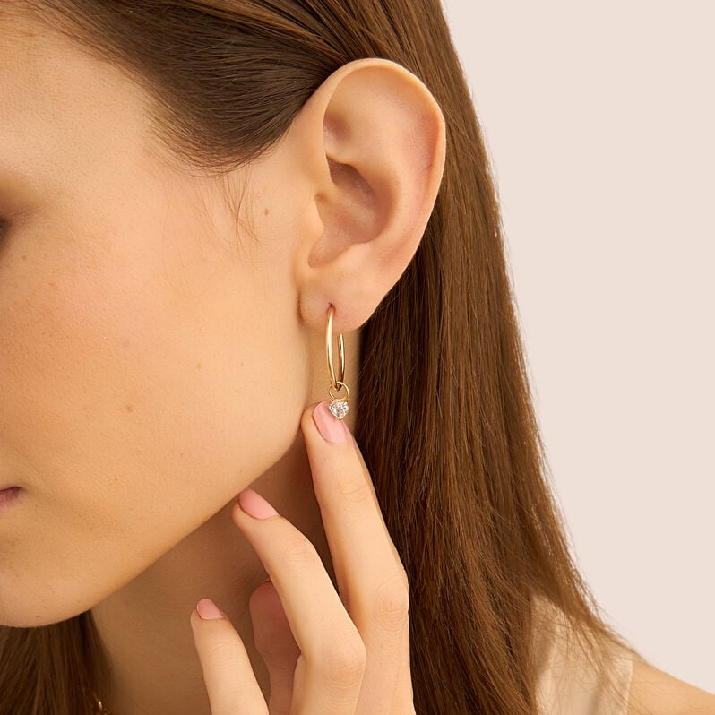 Charm Toujours Oro Giallo Cubic Zirconia - Orecchini Componibili Donna | Stroili