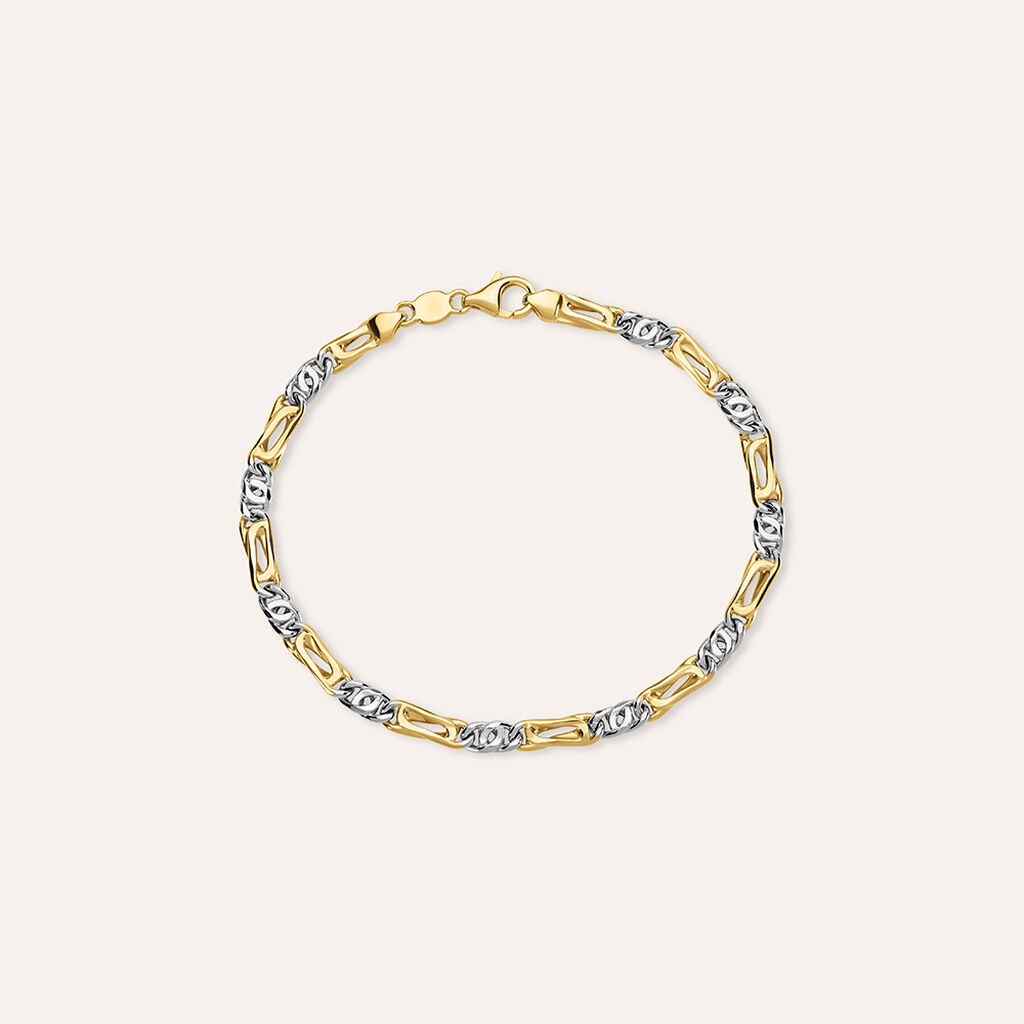 Bracciale Catena L'homme Or Oro Bicolore