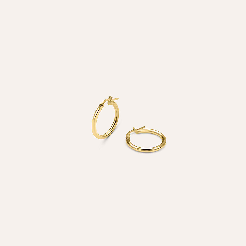Orecchini A Cerchio Gold Essence Oro Giallo - Orecchini a Cerchio Donna | Stroili