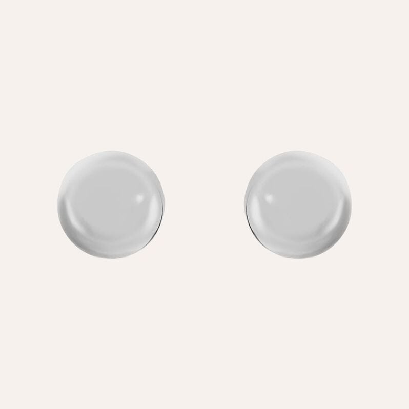 Orecchini con barretta e palline acciaio - Orecchini a Lobo Uomo | Stroili