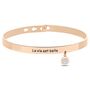Bangle Sunrise Acciaio Rosa Cristallo