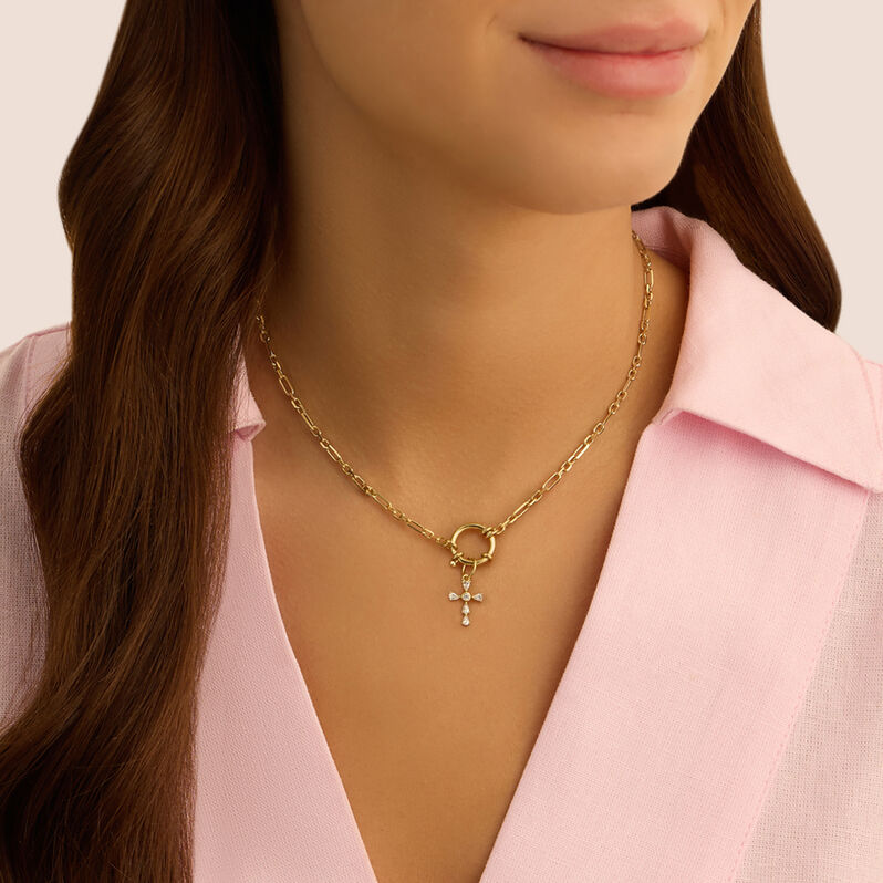 Pendente Love Beats Argento Dorato Cubic Zirconia - Ciondoli Unisex | Stroili