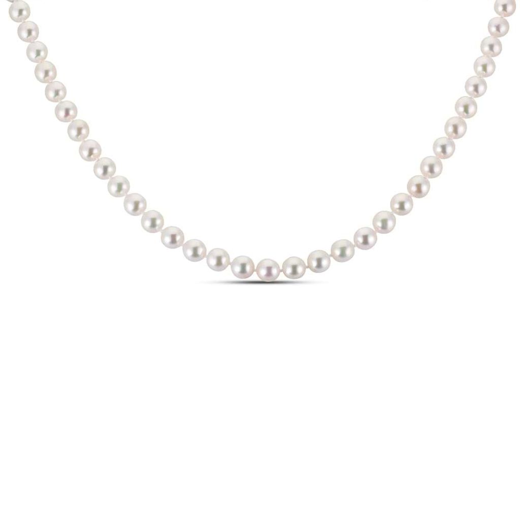 Collana Gabrielle Oro Bianco Perla Akoya