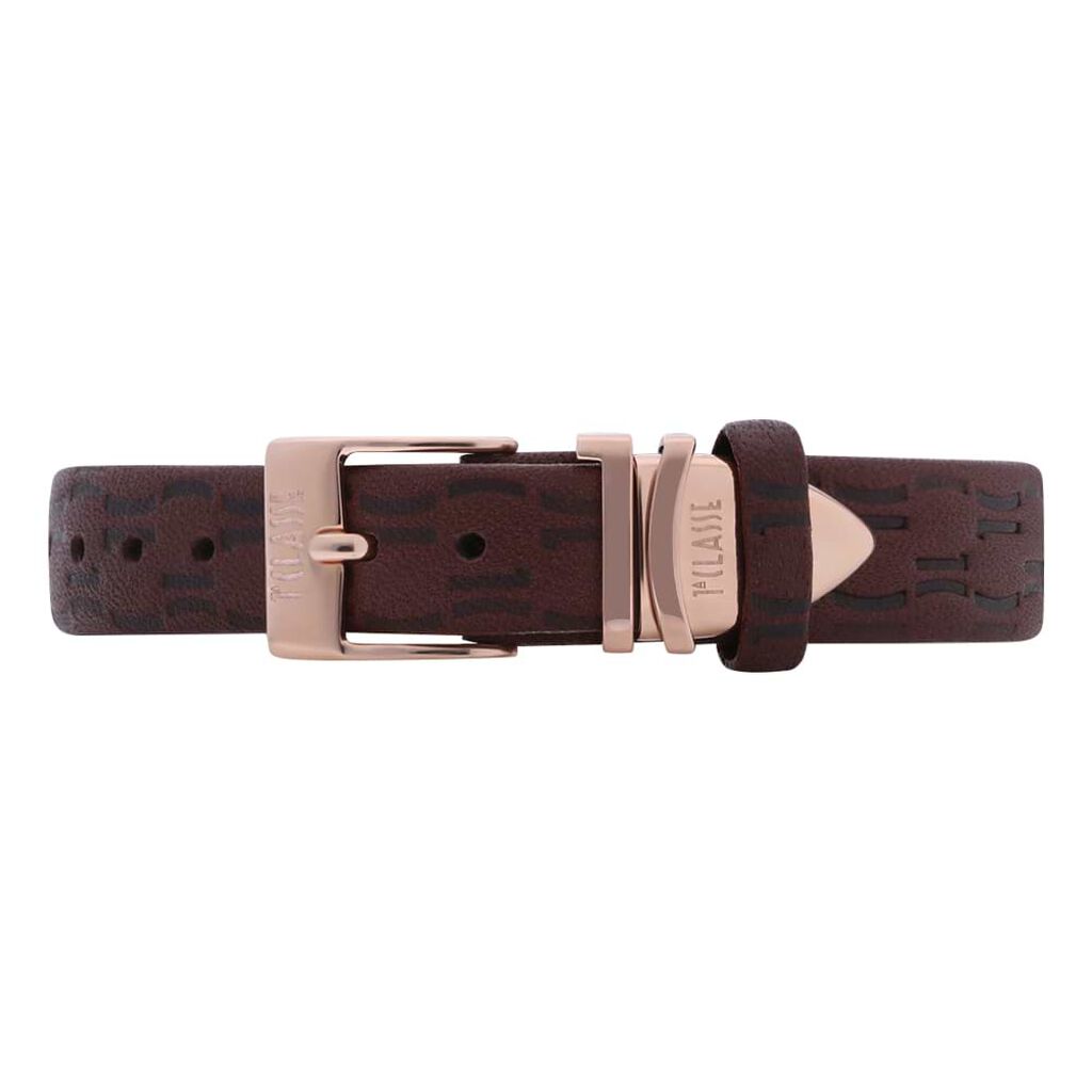 Orologio linea Formentera solo tempo cinturino in pelle marrone e cassa rose gold - Orologi  | Stroili