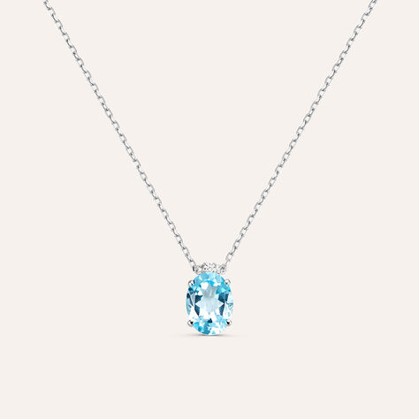 Collana Punto Luce Amélie Oro Bianco Topazio Cubic Zirconia - Collane Punto Luce Donna | Stroili