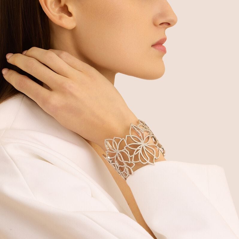 Bangle Silver Elegance Argento Rodiato Cubic Zirconia - Bracciali Rigidi Donna | Stroili