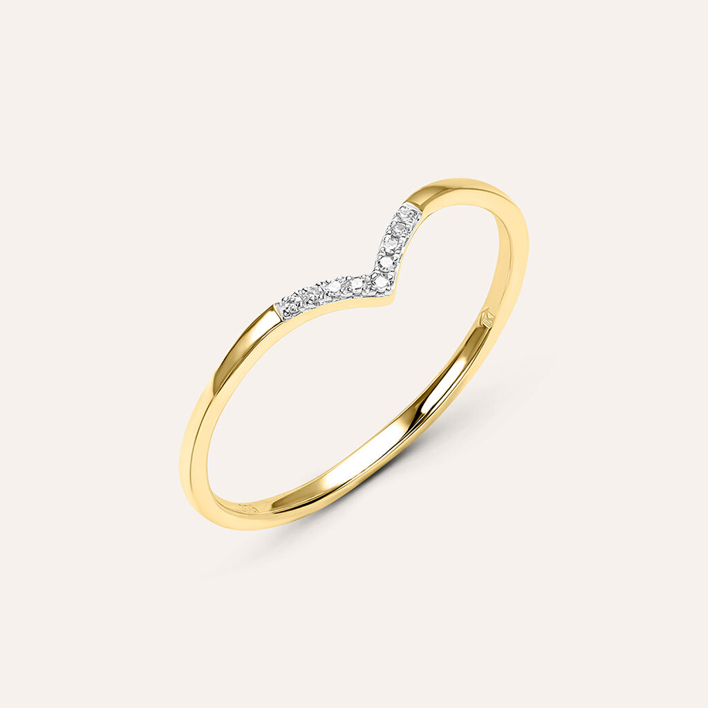 Anello Fantasia Sophia Oro Giallo Diamante