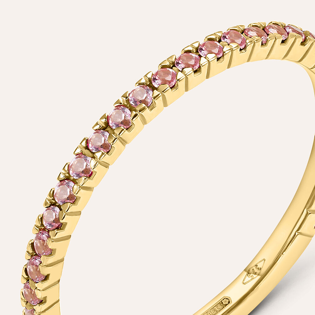 Anello Eternity Claire Oro Giallo Cubic Zirconia