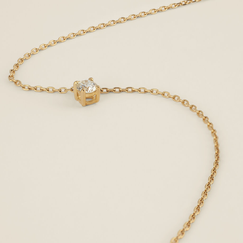 Collana Punto Luce Grace Oro Giallo Diamante - Collane Punto Luce Donna | Stroili