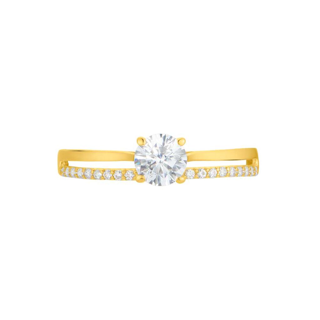 Anello Solitario Claire Oro Giallo Cubic Zirconia - Anelli con Pietre Donna | Stroili