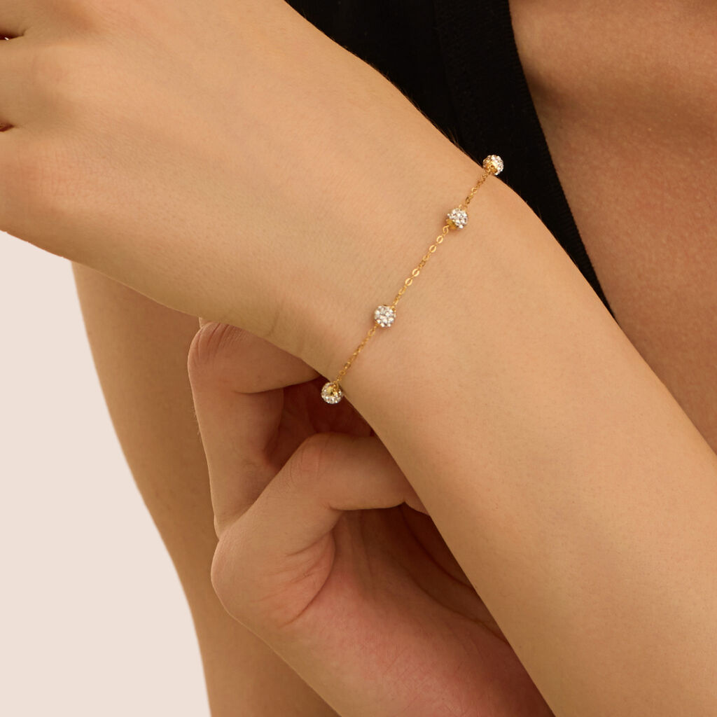 Bracciale Christelle Oro Giallo Cristallo