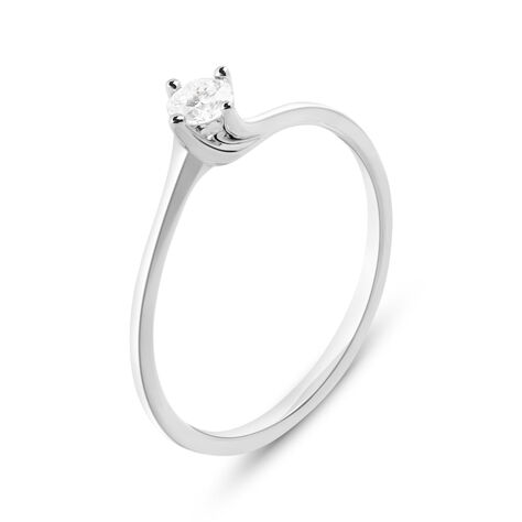 Anello Solitario Firmamenti Oro Bianco Diamante - Anelli con Pietre Donna | Stroili