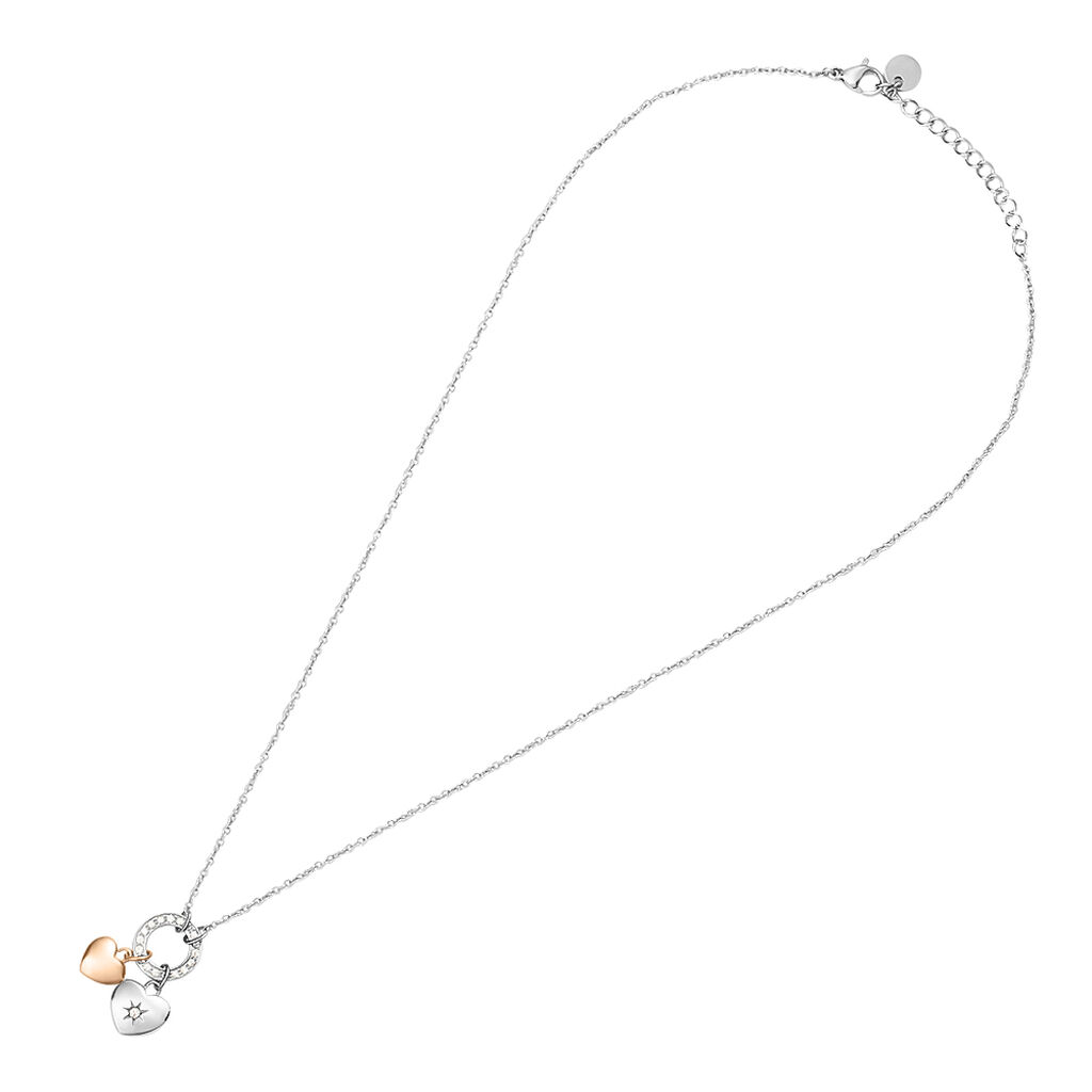 Collana Lady Chic Acciaio Bicolore Bianco / Rosa Cristallo - Collane Donna | Stroili