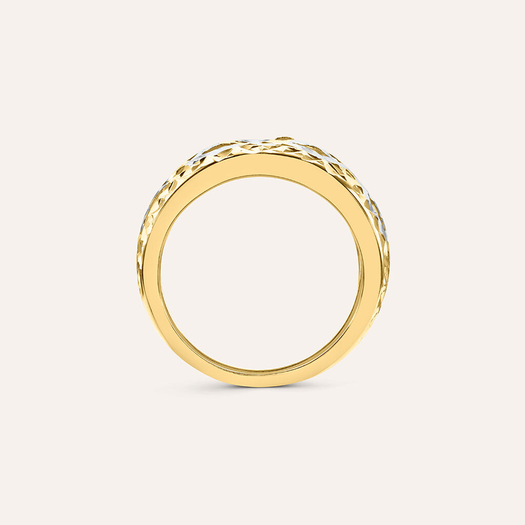 Anello Fascia Golden Lover Oro Bicolore - Anelli 18 Carati Donna | Stroili