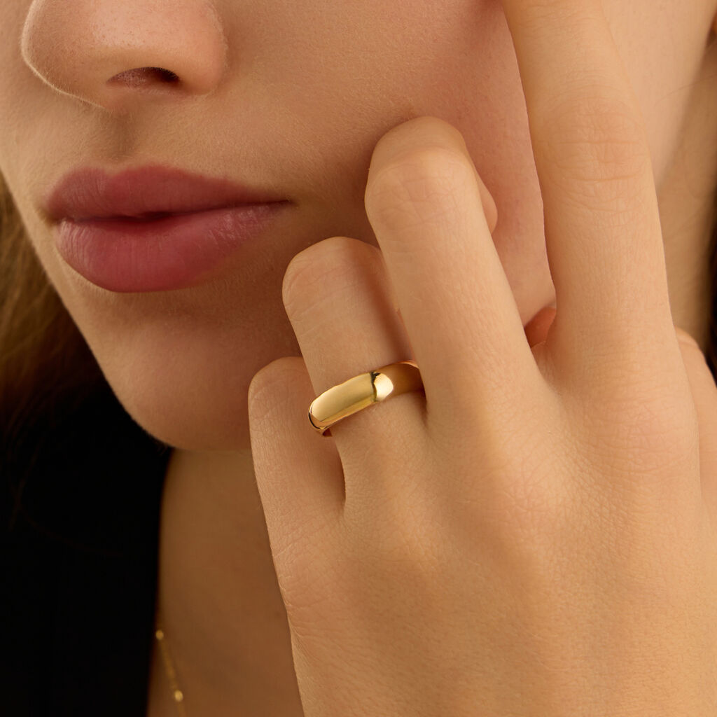 Fede Mantovana Leggera 5 mm Oro Giallo