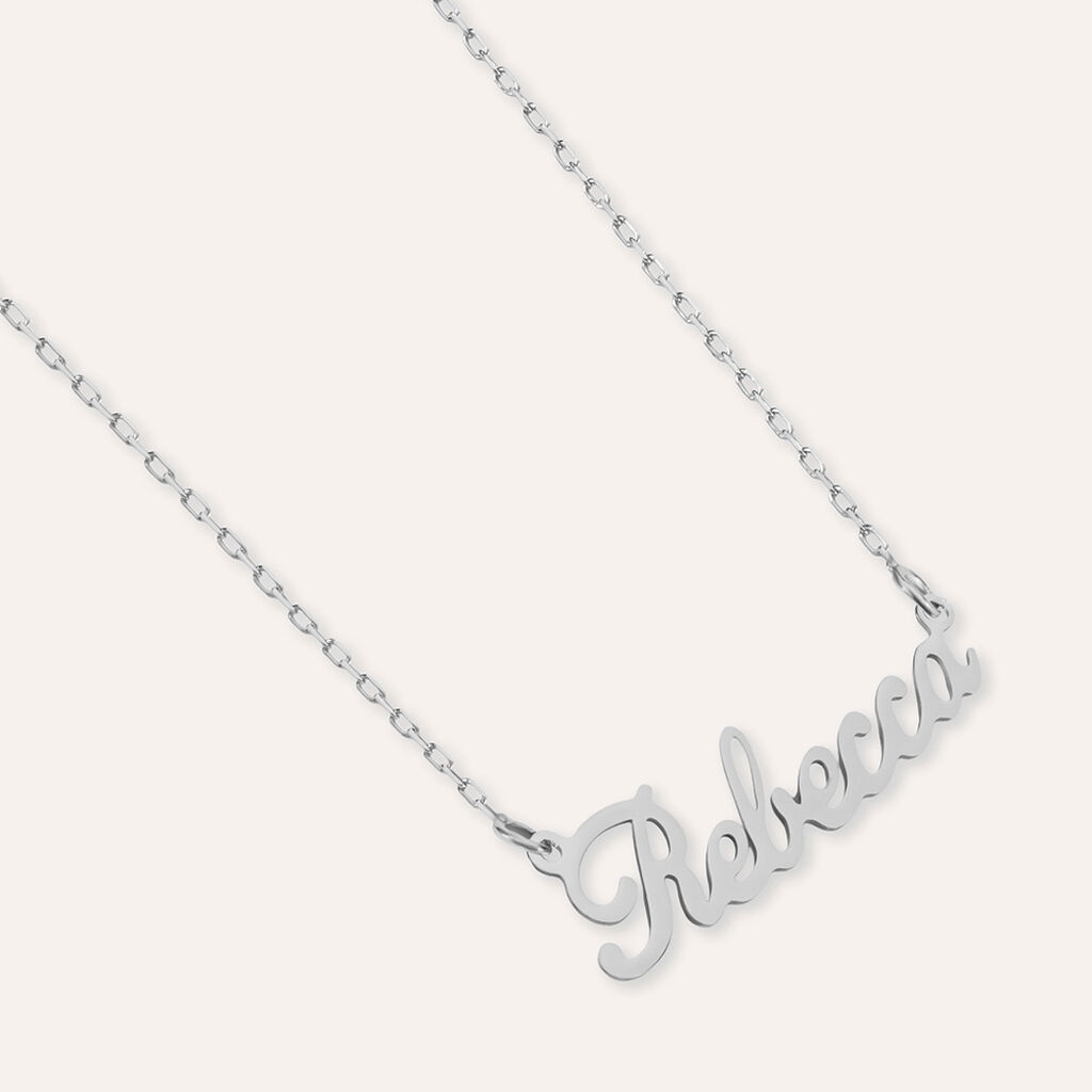 Collana Rebecca Gold Names Oro Bianco