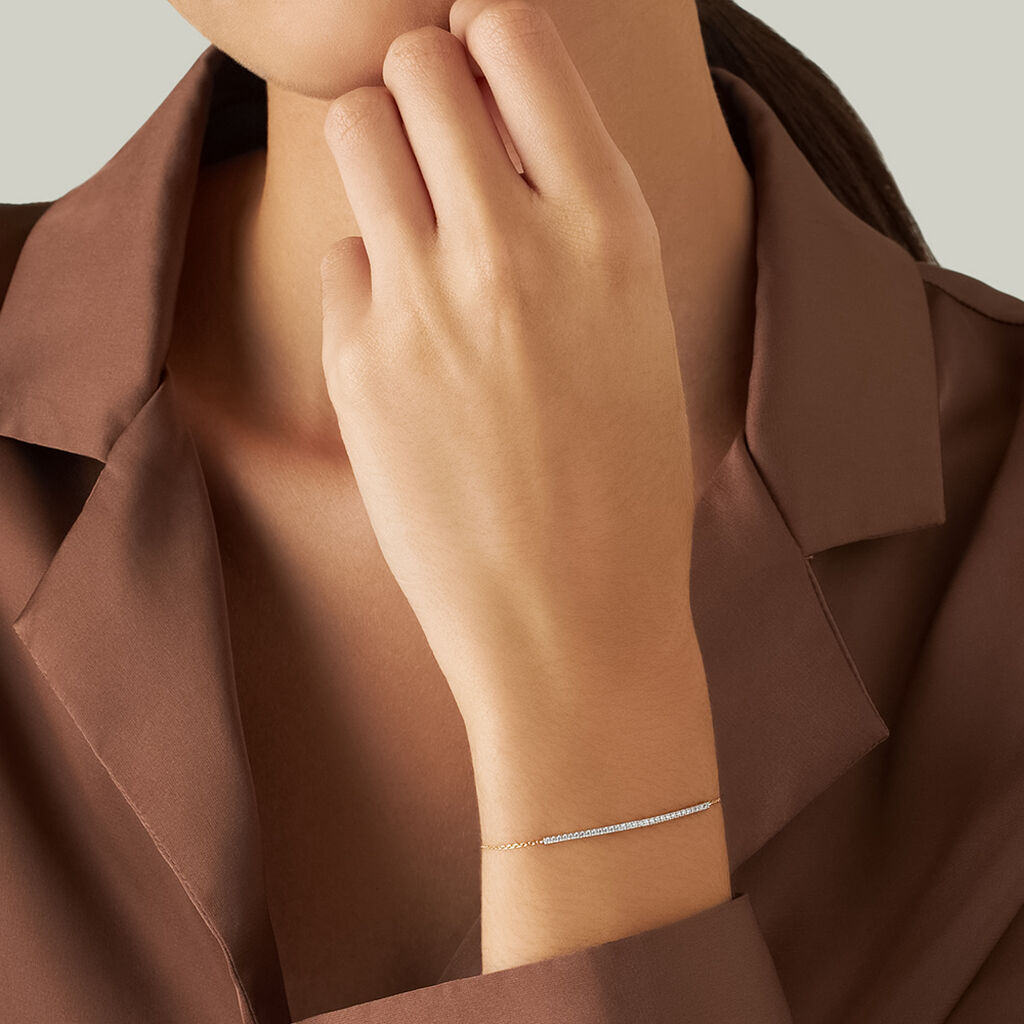 Bracciale Claire Oro Giallo Cubic Zirconia - Bracciali Amicizia Donna | Stroili