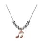 Pendente Love Beats Argento Rosa Cubic Zirconia
