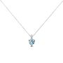 Collana Punto Luce Amélie Oro Bianco Topazio Cubic Zirconia