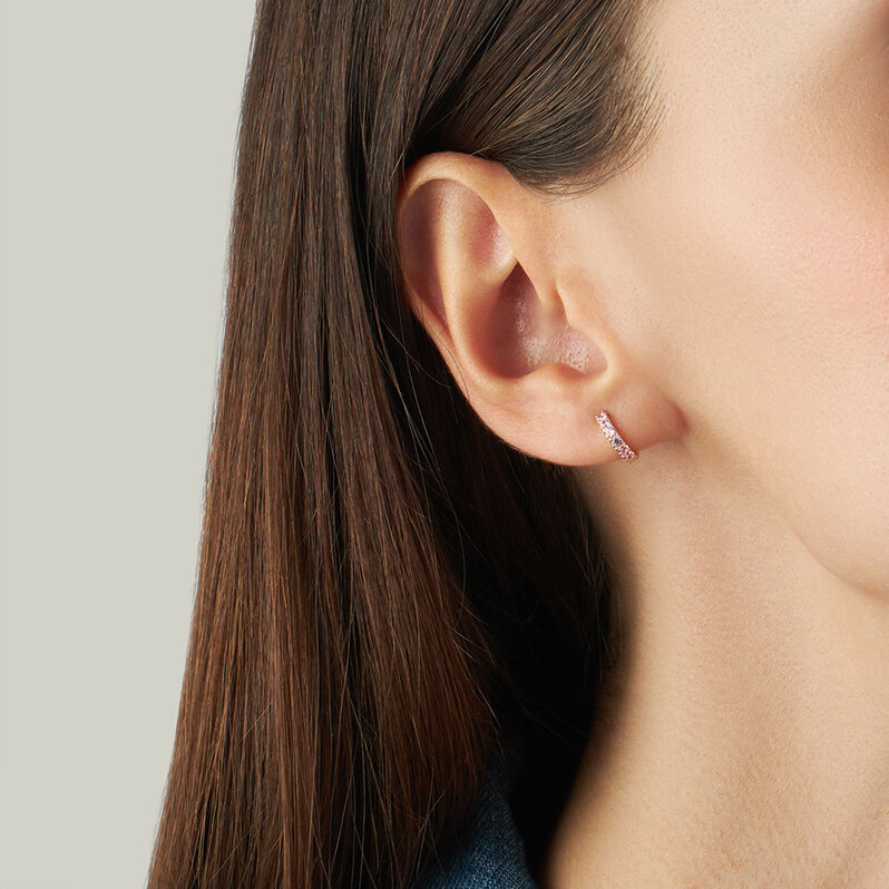 Orecchini A Cerchio Toujours Oro Giallo Cubic Zirconia - Orecchini a Cerchio Donna | Stroili