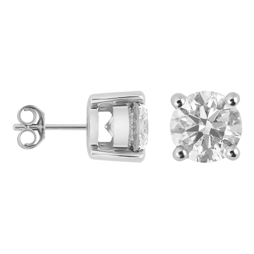 Orecchini Lobo Punto Luce Firmamenti Oro Bianco Diamante - Orecchini a Lobo Donna | Stroili